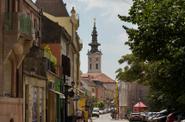 Улица Николы Пашича в городе Нови-Сад, Сербия