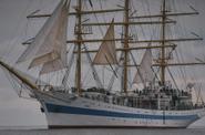 Парусник Мир в Балтийском море