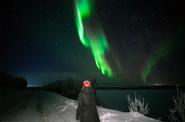 Наблюдение за северным сиянием в Мурманске