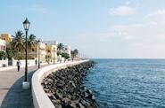 Набережная Рок-Бич (Rock Beach) в Пондичерри