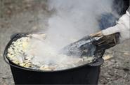 Уха на костре на Камчатке