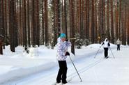 Лыжная трасса в Архангельской области