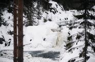 Водопад Кивач зимой