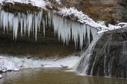 Водопады Руфабго зимой