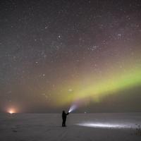 Северное сияние в Архангельской области