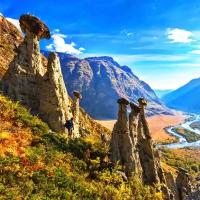 Каменные грибы на Алтае