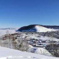 Зимнее село Ширяево, нацпарк Самарская Лука
