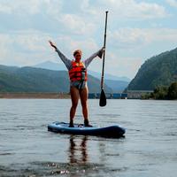 Прогулка на сапах по Енисею