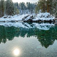 Голубые озера на Алтае