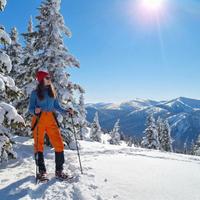 Тур на снегоступах к Каракольским озерам на Алтае