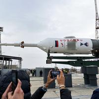 Установка ракеты-носителя «Союз»