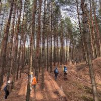 Пеший поход с палатками в Подмосковье