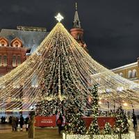 Новогодняя Красная площадь в Москве