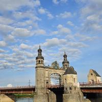 Мост Королевы Луизы через реку Неман в Советске