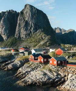 Деревня Хамнёй на Лофотенских островах