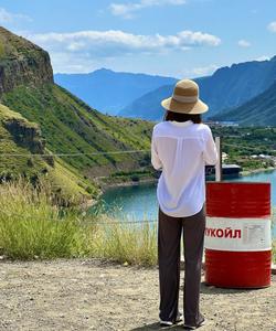 Турист в Дагестане