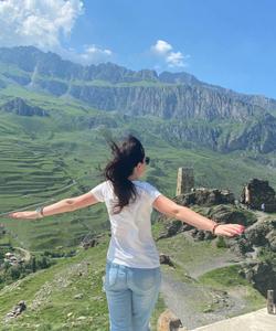 Горный пейзаж Кавказа