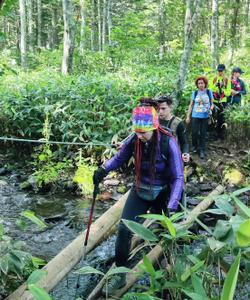 Туристы в маршруте