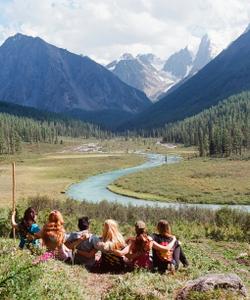 Туристы на Алтае