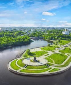 Слияния рек Волги и Которосли, Ярославль 