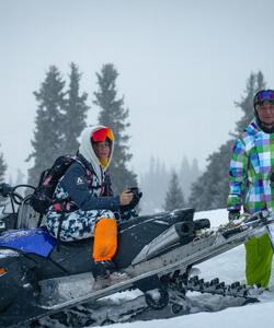 Поездка на снегоходах в Киргизии