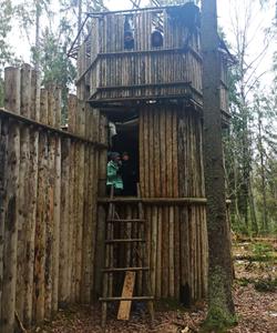 Деревянная крепость в Лемболово