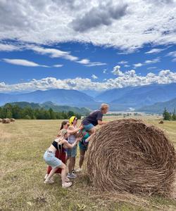 Поля в селе Тюнгур на Алтае