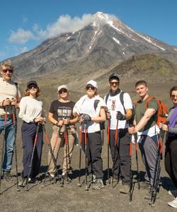 Треккинг к вулканам на Камчатке
