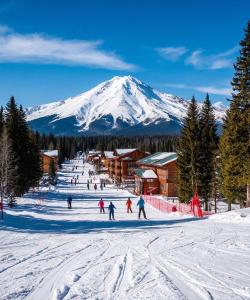 Горнолыжная база в горах Тянь-Шаня