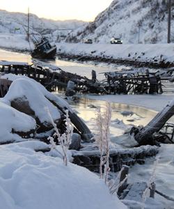 Кладбище кораблей в Териберке