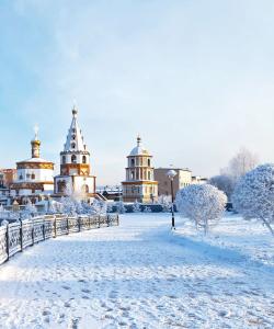 Нижняя набережная Ангары в Иркутске