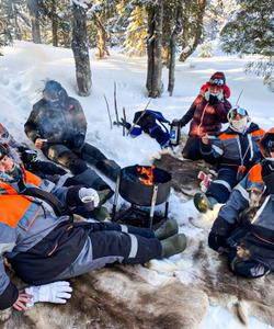 туристы на Кольском полуострове