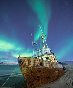 северное сияние в Териберке