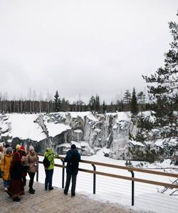 Горный парк Рускеала зимой