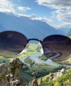 Турист на Алтае