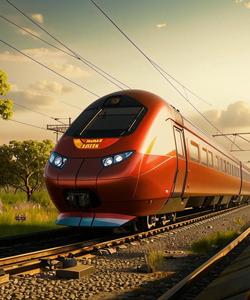 Скоростной поезд в Индии