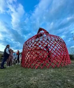 Постройка юрты в Киргизии