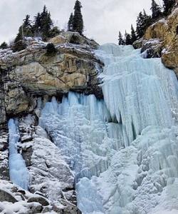 зимние водопады