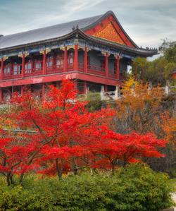 Буддийский храм на горе Тяньмэнь в Чжанцзяцзе