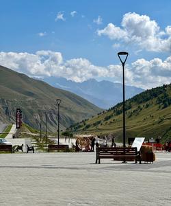 Горный пейзаж в Северной Осетии