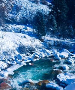 зимняя природа Киргизии