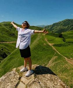 Турист в Дагестане