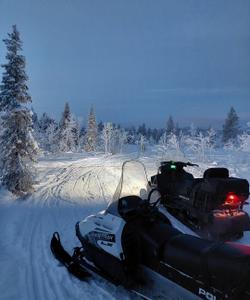 Прогулка на снегоходах в Тюмени