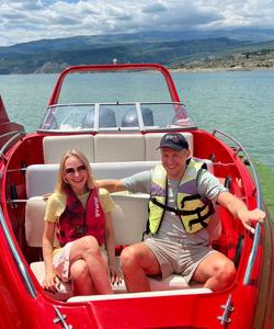 Прогулка на катере по Чиркейскому водохранилищу