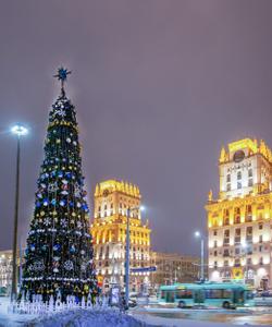 Минск на Новый год