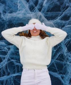 Фотосессия на льду Байкала