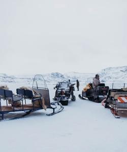 Прогулка на снегоходах в Териберке