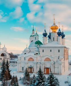 Спасо-Яковлевский монастырь Ростов Великий зимой