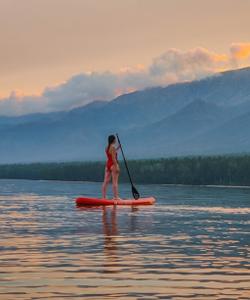 Прогулка на сапбордах по Байкалу