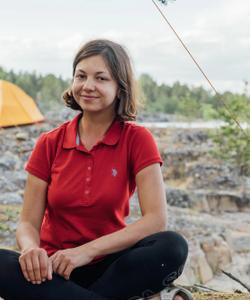 Турист в Карелии